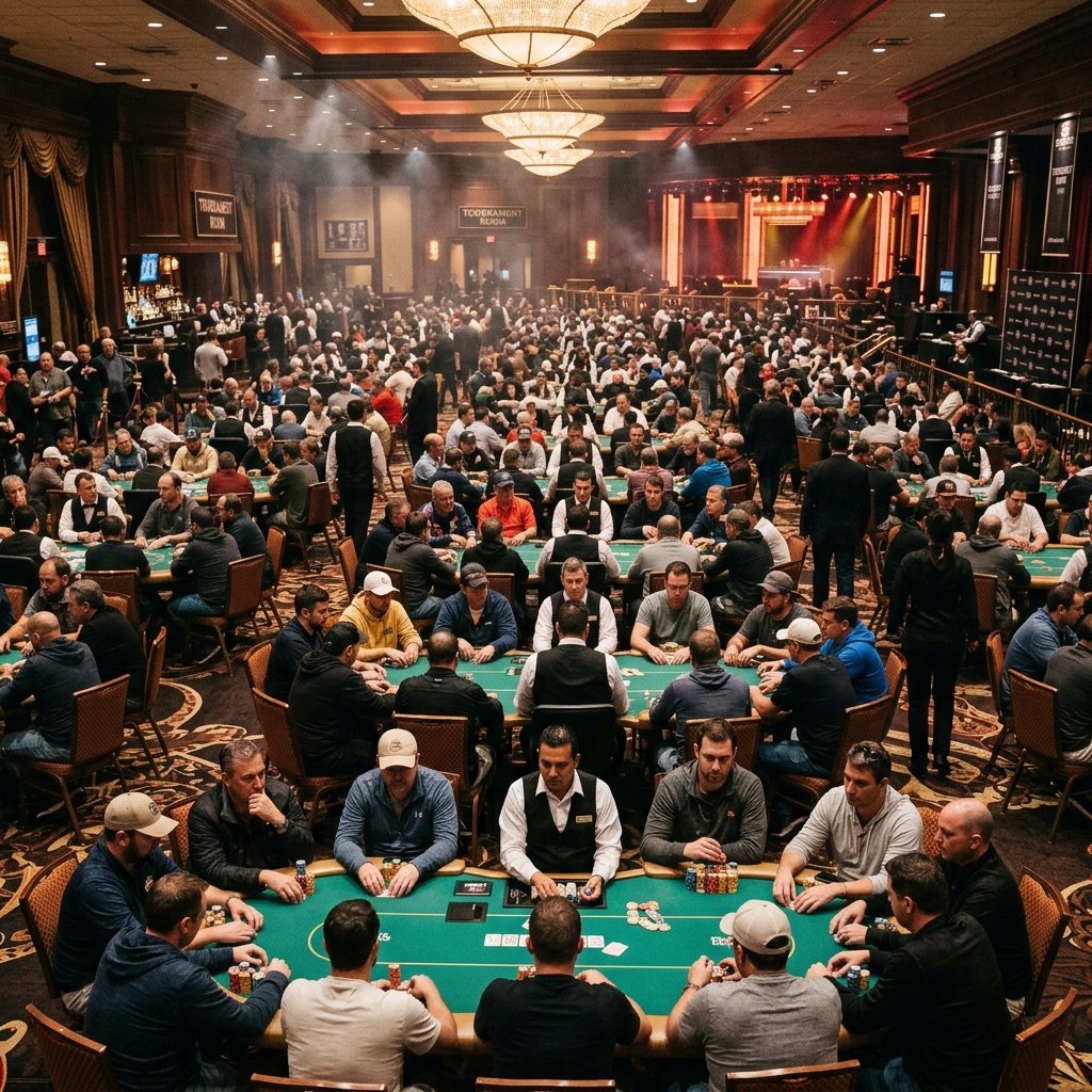 Live poker tournament